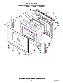 05 - Door Parts parts for Amana Range AER5844VCS2 / from AppliancePartsPros.com
