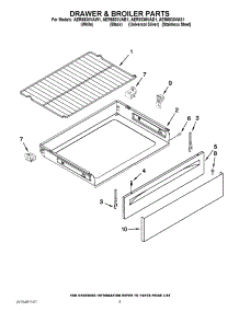 04 - Drawer & Broiler Parts parts for Amana Range AER5830VAS1 / from AppliancePartsPros.com