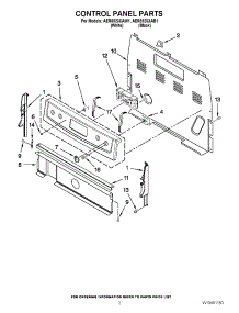 02 - Control Panel Parts parts for Amana Range AER5523XAW1 / from AppliancePartsPros.com