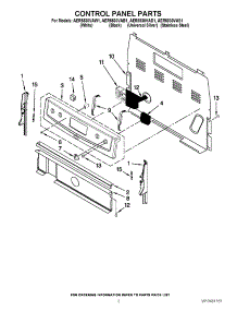 02 - Control Panel Parts parts for Amana Range AER5830VAD1 / from AppliancePartsPros.com
