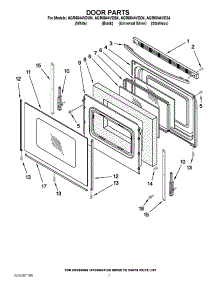 05 - Door Parts parts for Amana Range AGR5844VDB4 / from AppliancePartsPros.com