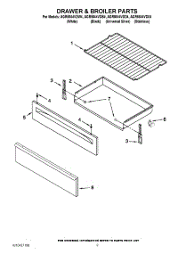 06 - Drawer & Broiler Parts parts for Amana Range AGR5844VDD4 / from AppliancePartsPros.com