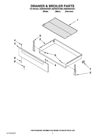 04 - Drawer & Broiler Parts parts for Amana Range AER5844VAW1 / from AppliancePartsPros.com