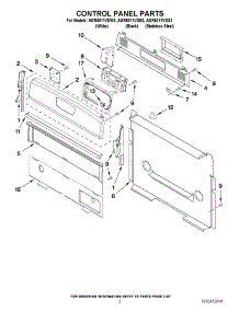 02 - Control Panel Parts parts for Amana Range AGR6011VDB3 from AppliancePartsPros.com