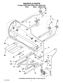 03 - Manifold Parts parts for Amana Range AGR6011VDB3 from AppliancePartsPros.com