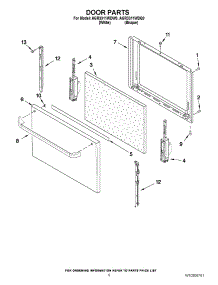 06 - Door Parts parts for Amana Range AGR3311WDQ0 / from AppliancePartsPros.com