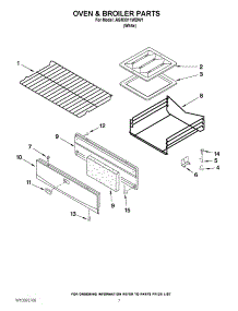05 - Oven & Broiler Parts parts for Amana Range AGR3311WDW1 / from AppliancePartsPros.com