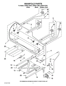 03 - Manifold Parts parts for Amana Range AGR6011VDB2 / from AppliancePartsPros.com