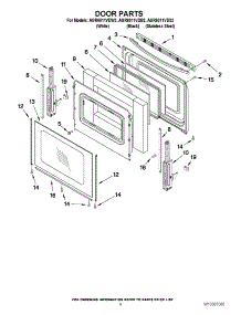 06 - Door Parts parts for Amana Range AGR6011VDW2 / from AppliancePartsPros.com