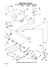 03 - Manifold Parts parts for Amana Range AGR4433XDS0 / from AppliancePartsPros.com