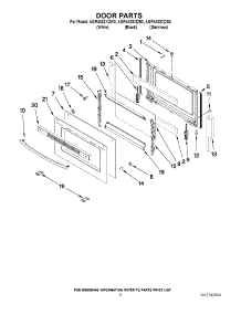 06 - Door Parts parts for Amana Range AGR4433XDS0 / from AppliancePartsPros.com