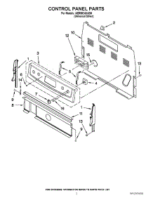 02 - Control Panel Parts parts for Amana Range AER5524XAD0 / from AppliancePartsPros.com