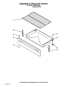 04 - Drawer & Broiler Parts parts for Amana Range AER5524XAD0 / from AppliancePartsPros.com