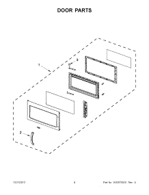 02 - Door Parts parts for Amana Microwave AMV2174VAS5 / from AppliancePartsPros.com