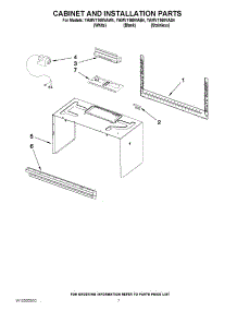 06 - Cabinet And Installation Parts parts for Amana Microwave YAMV1160VAW4 / from AppliancePartsPros.com