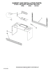 06 - Cabinet And Installation Parts parts for Amana Microwave YAMV1160VAS3 / from AppliancePartsPros.com