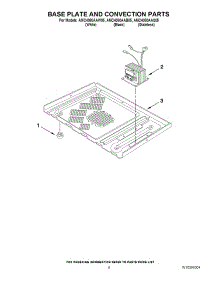 06 - Base Plate And Convection Parts parts for Amana Microwave AMC4080AAB05 / from AppliancePartsPros.com