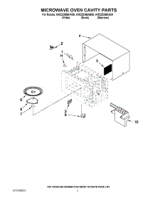 03 - Microwave Oven Cavity Parts parts for Amana Microwave AMC2206BAS06 / from AppliancePartsPros.com