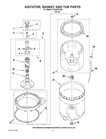 03 - Agitator, Basket And Tub Parts parts for Admiral Washer ATW4475XQ0 / from AppliancePartsPros.com