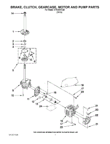 04 - Brake, Clutch, Gearcase, Motor And Pump Parts parts for Admiral Washer ATW4475XQ0 / from AppliancePartsPros.com