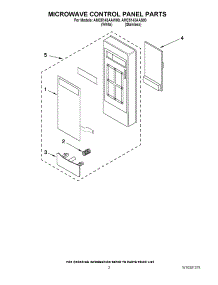 02 - Microwave Control Panel Parts parts for Amana Microwave AMC5143AAS00 / from AppliancePartsPros.com