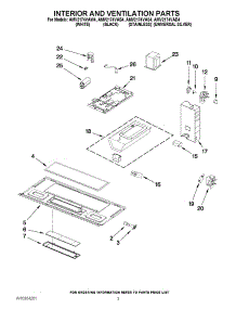 03 - Interior And Ventilation Parts parts for Amana Microwave AMV2174VAS4 / from AppliancePartsPros.com