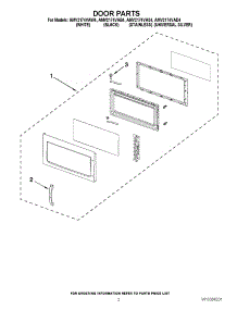 02 - Door Parts parts for Amana Microwave AMV2174VAD4 / from AppliancePartsPros.com