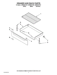 04 - Drawer And Rack Parts parts for Amana Range AER5844VCB1 / from AppliancePartsPros.com