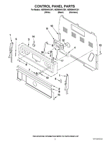 02 - Control Panel Parts parts for Amana Range AER5844VCW1 / from AppliancePartsPros.com