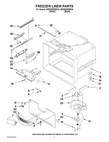 02 - Freezer Liner Parts parts for Amana Refrigerator AFD2535DEB10 / from AppliancePartsPros.com