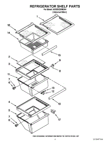 03 - Refrigerator Shelf Parts parts for Amana Refrigerator ASD2522WRD04 / from AppliancePartsPros.com