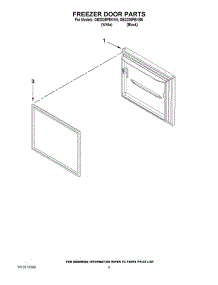 05 - Freezer Door Parts parts for Amana Refrigerator GB2026PEKB5 / from AppliancePartsPros.com