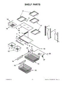 06 - Shelf Parts parts for Amana Refrigerator ABB1924WEB3 / from AppliancePartsPros.com