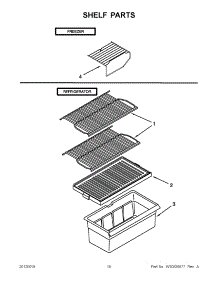 05 - Shelf Parts parts for Amana Refrigerator A6TXNWFXW01 / from AppliancePartsPros.com