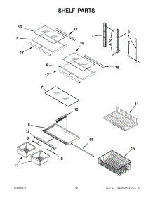 06 - Shelf Parts parts for Amana Refrigerator ABB1921WEW3 / from AppliancePartsPros.com