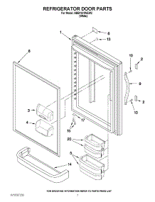 04 - Refrigerator Door Parts parts for Amana Refrigerator ABB1921WEW2 / from AppliancePartsPros.com