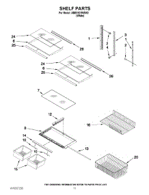 06 - Shelf Parts parts for Amana Refrigerator ABB1921WEW2 / from AppliancePartsPros.com