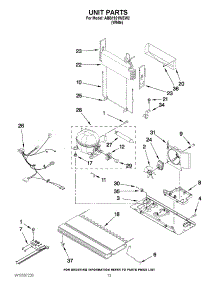 07 - Unit Parts parts for Amana Refrigerator ABB1921WEW2 / from AppliancePartsPros.com