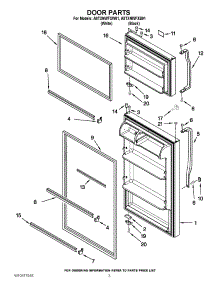 02 - Door Parts parts for Amana Refrigerator A8TXNWFXW01 / from AppliancePartsPros.com