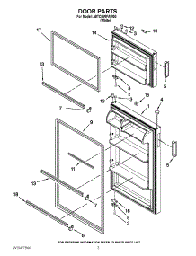 02 - Door Parts parts for Amana Refrigerator A8TCNWFAW00 / from AppliancePartsPros.com