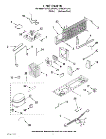 04 - Unit Parts parts for Amana Refrigerator A8RXCGFXS02 / from AppliancePartsPros.com