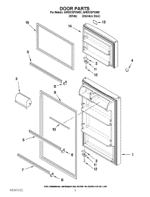 02 - Door Parts parts for Amana Refrigerator A8RXCGFXW02 / from AppliancePartsPros.com