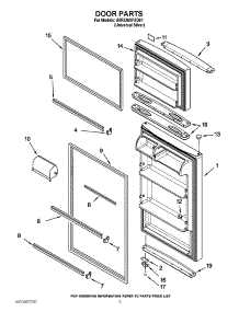 02 - Door Parts parts for Amana Refrigerator A8RXNGFXD01 / from AppliancePartsPros.com