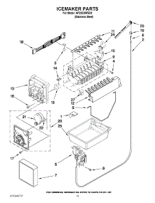 07 - Icemaker Parts parts for Amana Refrigerator AFD2535FES9 / from AppliancePartsPros.com