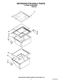 03 - Refrigerator Shelf Parts parts for Amana Refrigerator ASD2522WRS07 / from AppliancePartsPros.com