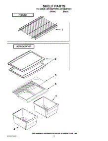 05 - Shelf Parts parts for Amana Refrigerator A8TXEGFYB00 / from AppliancePartsPros.com