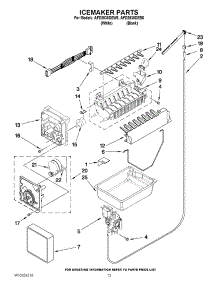 07 - Icemaker Parts parts for Amana Refrigerator AFD2535DEW8 / from AppliancePartsPros.com