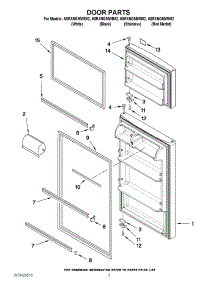 02 - Door Parts parts for Amana Refrigerator A8RXNGMWB02 / from AppliancePartsPros.com