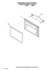 03 - Freezer Door Parts parts for Amana Refrigerator AFF2534FEB5 / from AppliancePartsPros.com