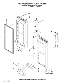 05 - Refrigerator Door Parts parts for Amana Refrigerator AFF2534FEB5 / from AppliancePartsPros.com